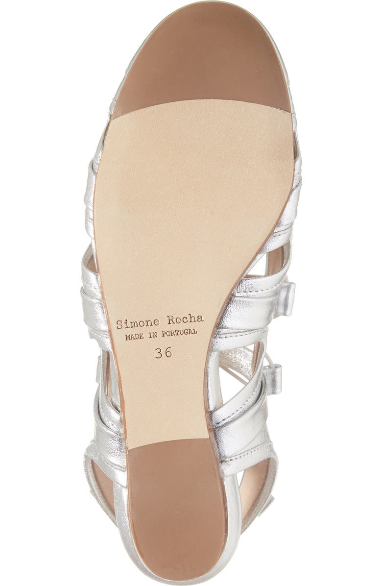 Simone Rocha Sporty Lace-Up Ballet Flat, Alternate, color,