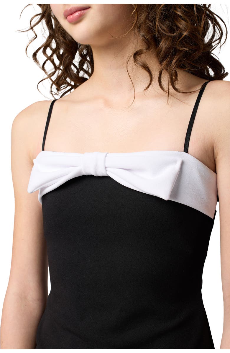 Un Deux Trois Mini Bow Dress, Alternate, color, Black