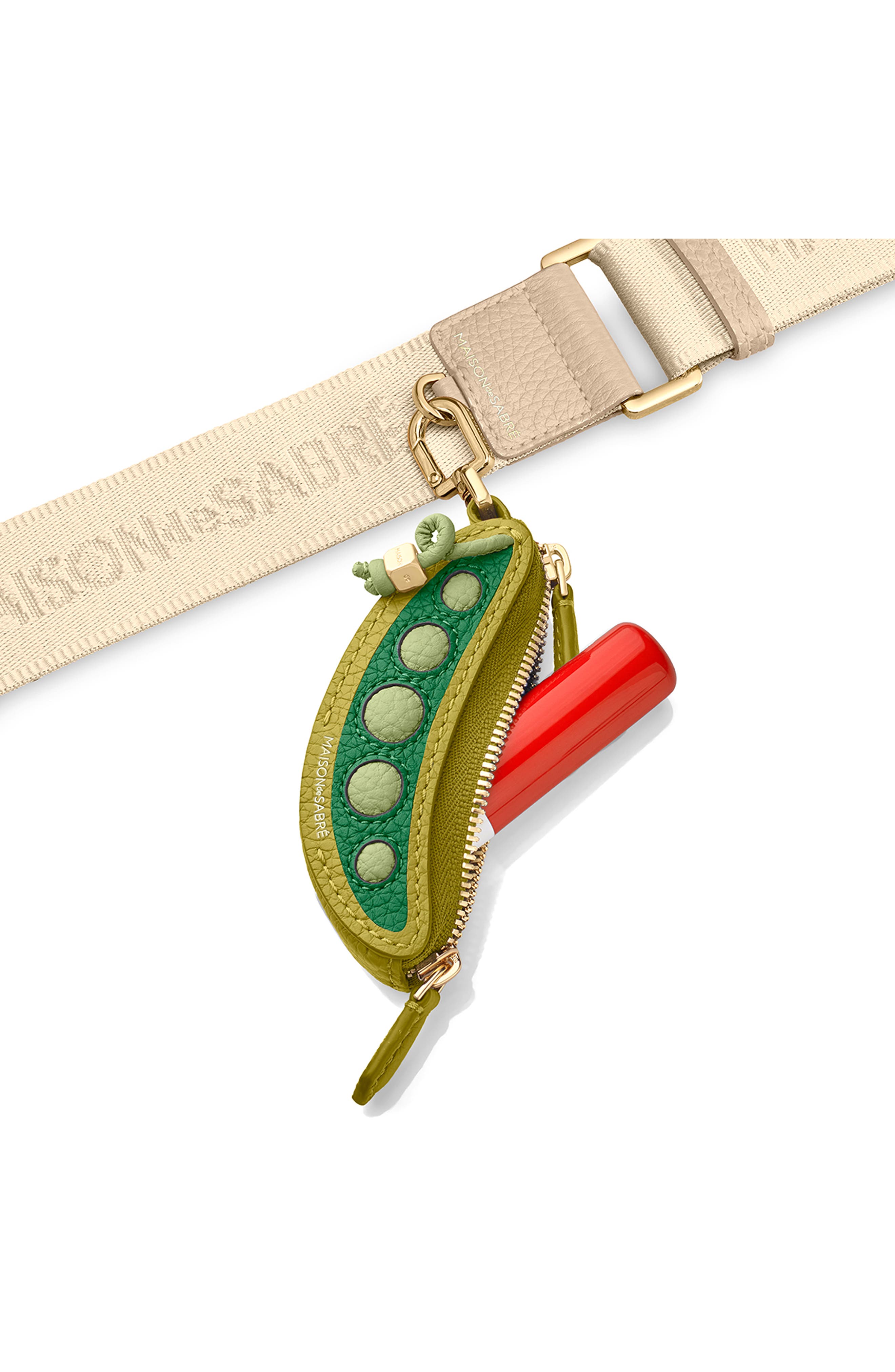 MAISON de SABRÉ The SABRÉMOJI Vegetable Charm, Alternate, color, Snap Peas