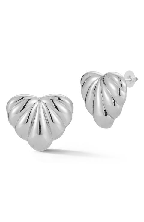 Heart Stud Earrings
