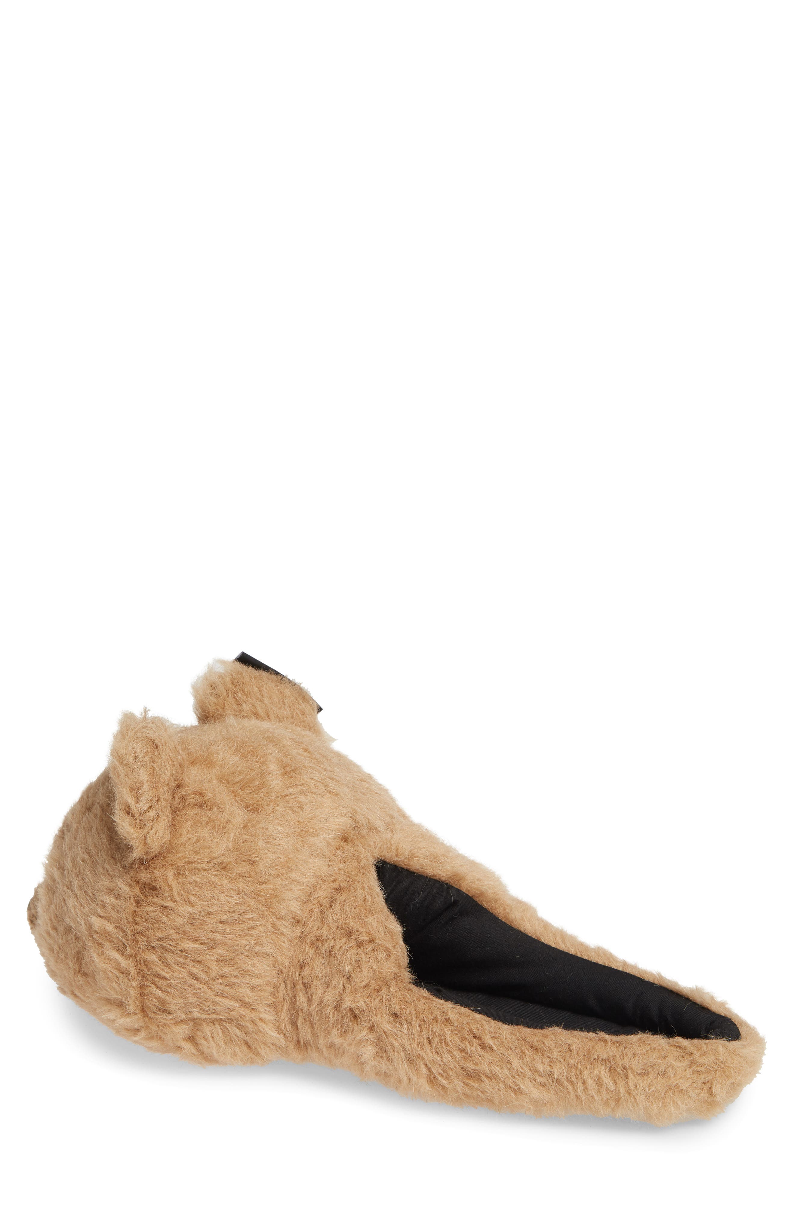 VETEMENTS Faux Fur Bear Slipper, Alternate, color, 