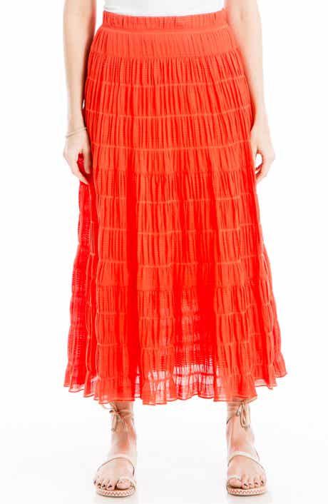 MAX STUDIO Textured Midi Skirt