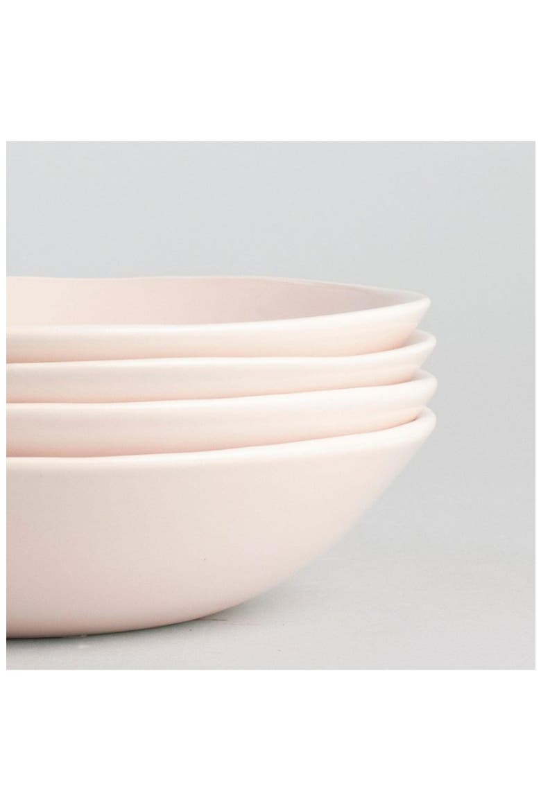 The Pasta Set of 4 Bowls, Alternate, color, BLUSH PINK