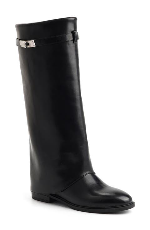 Yana Faux Leather Knee High Boot