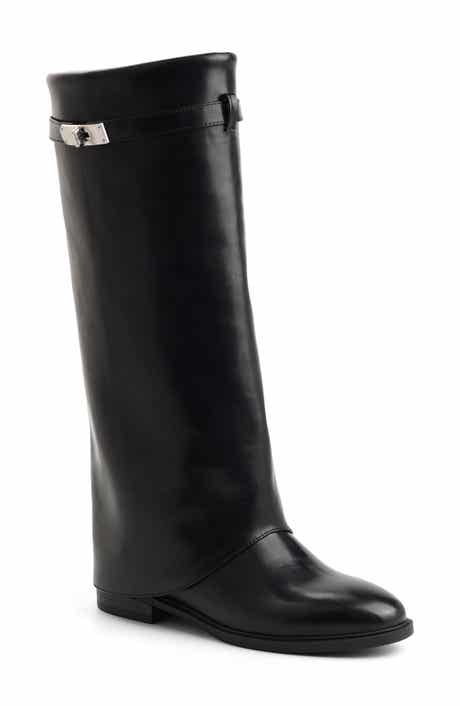 Yana Faux Leather Knee High Boot