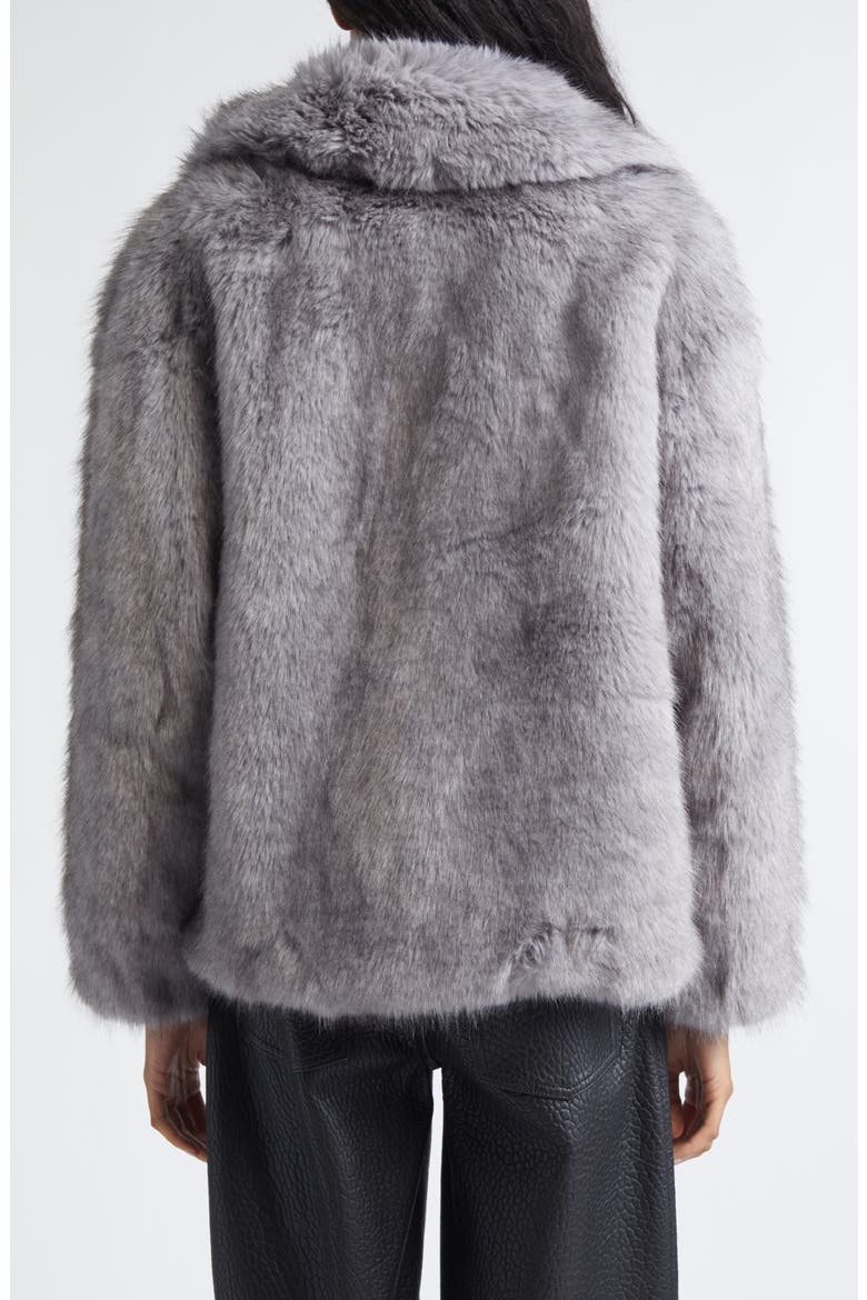 Valentina Faux Fur Jacket, Alternate, color, PIGEON GREY