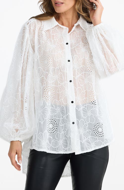 Brave + True Brave+true Eden Eyelet Shirt In White