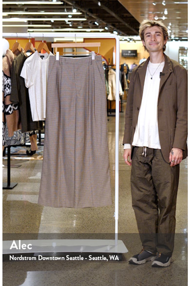 Houndstooth Check Wide Leg Pants video