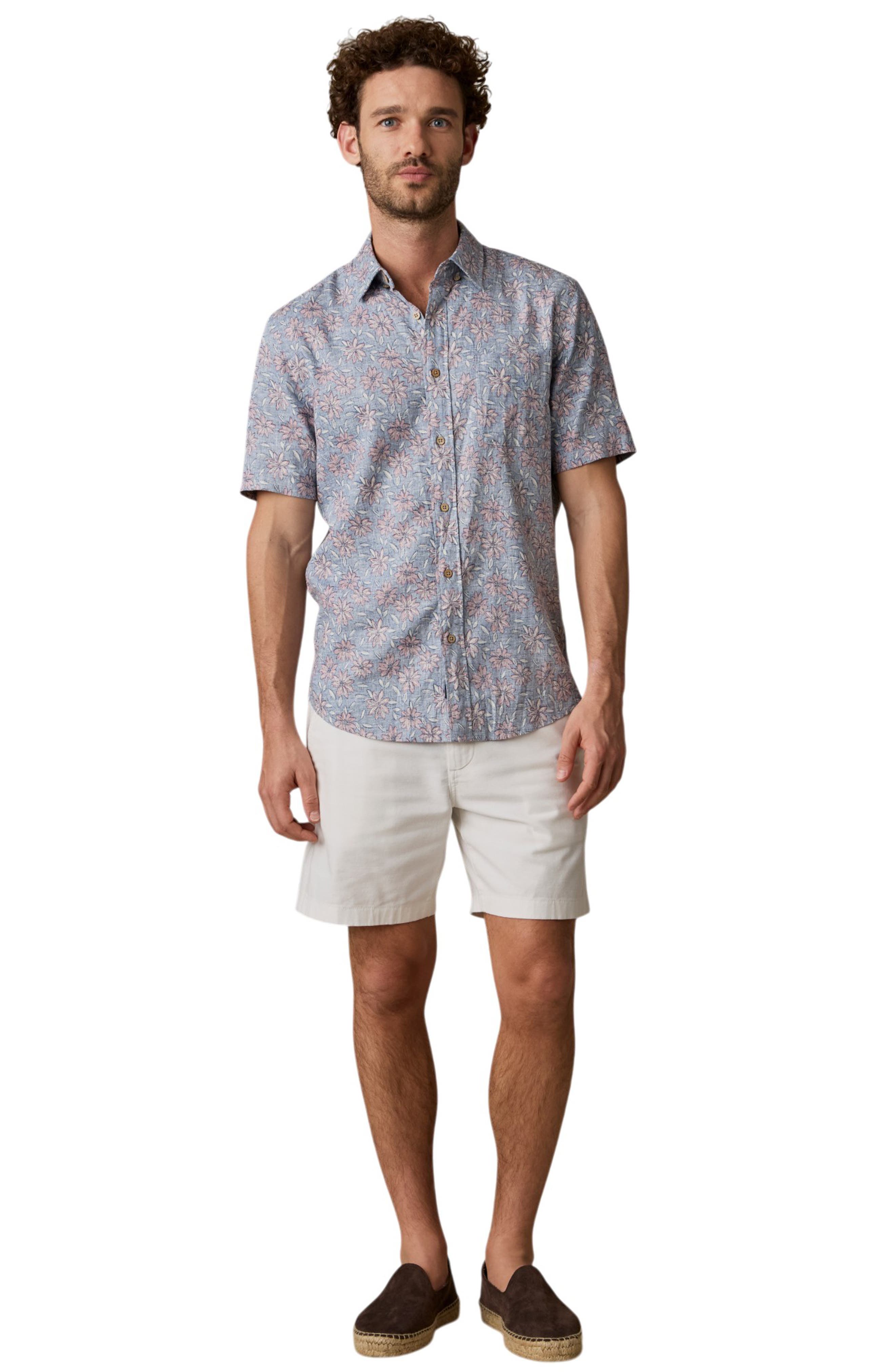 Мужские Faherty Breeze Short Sleeve Button-Down Shirt — фото 3