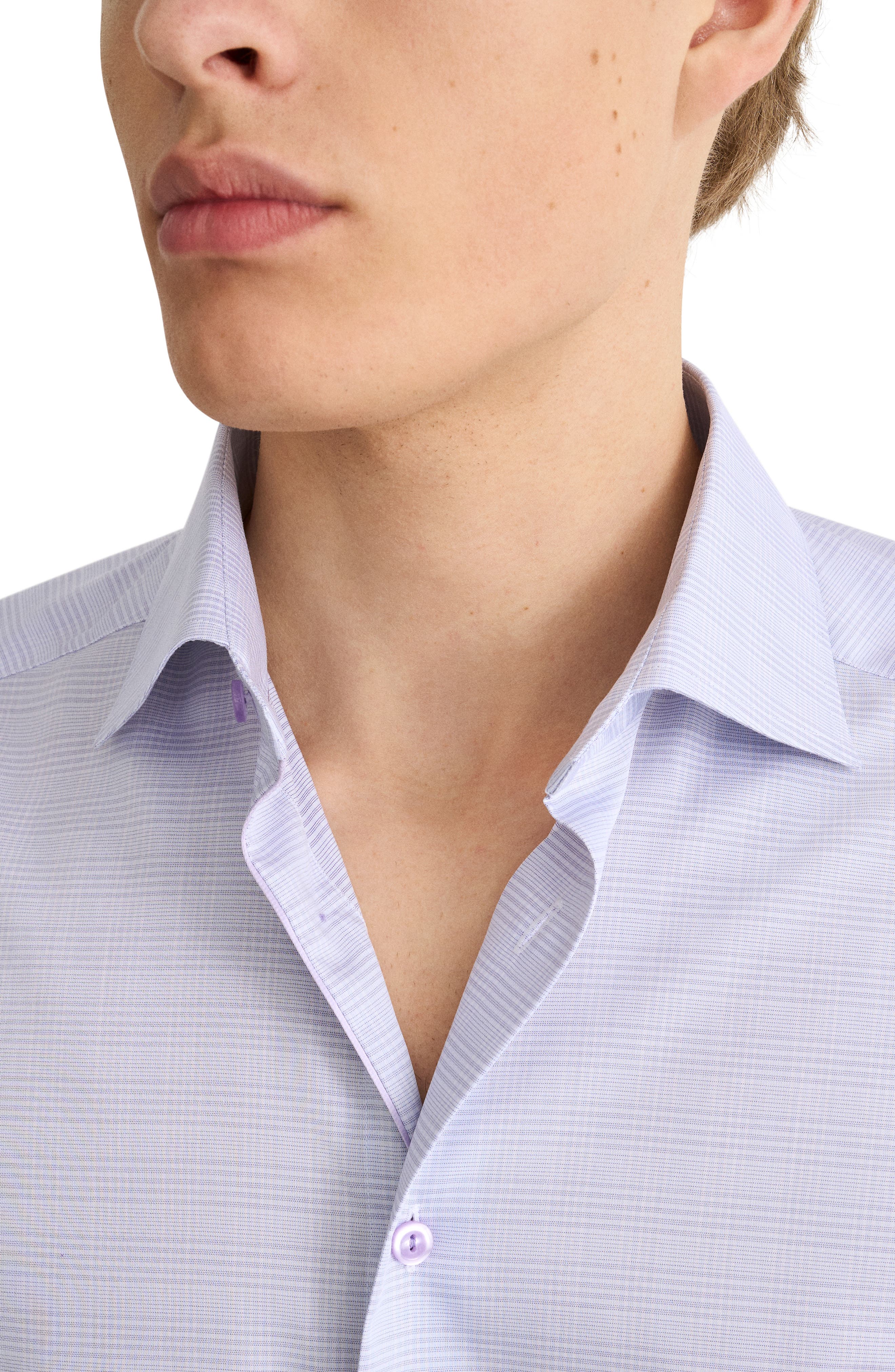 Contemporary Fit Prince of Wales Check Dress Shirt - image 2