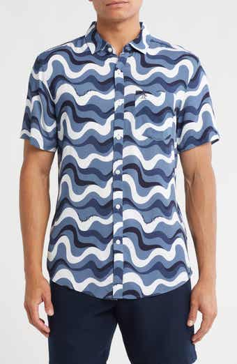 Original Penguin Wave Short Sleeve Button-Up Shirt