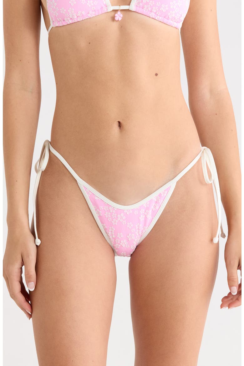 Dipped Side Tie Bikini Bottoms, Main, color, SUGAR SPRINKLE