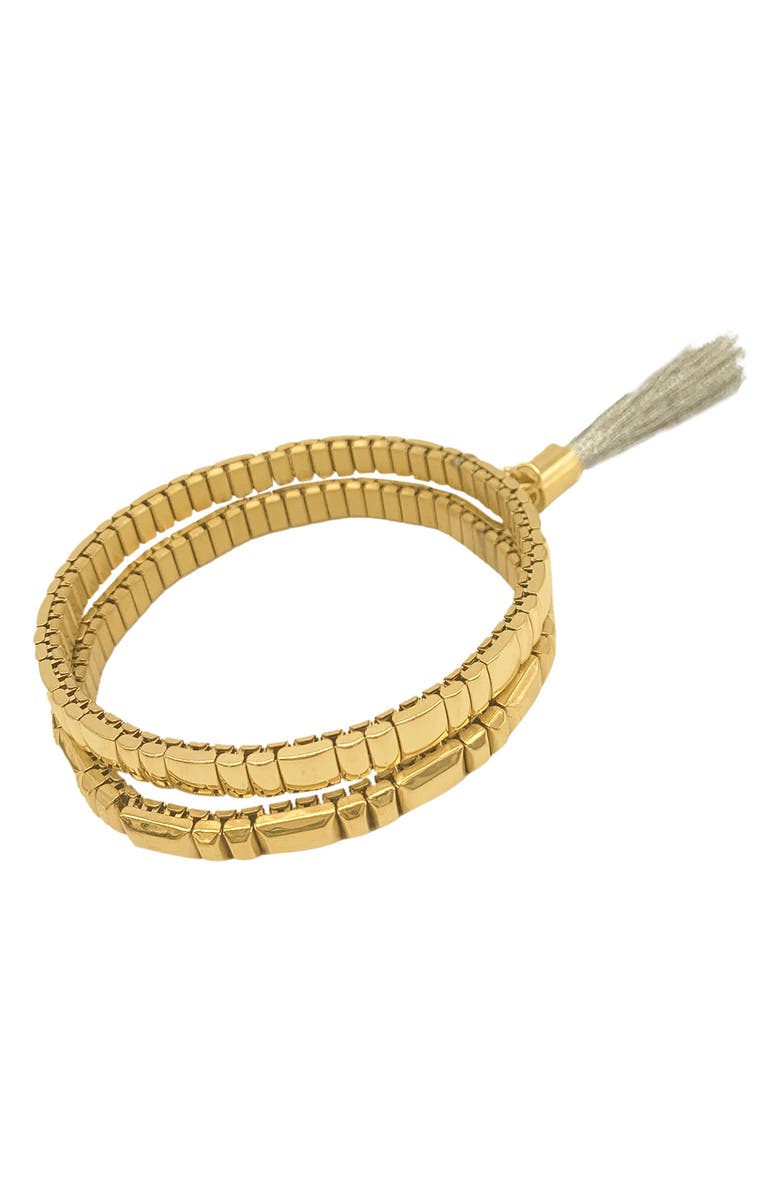 Adornia 2-Pack Beaded Stretch Bracelets, Main, color, 