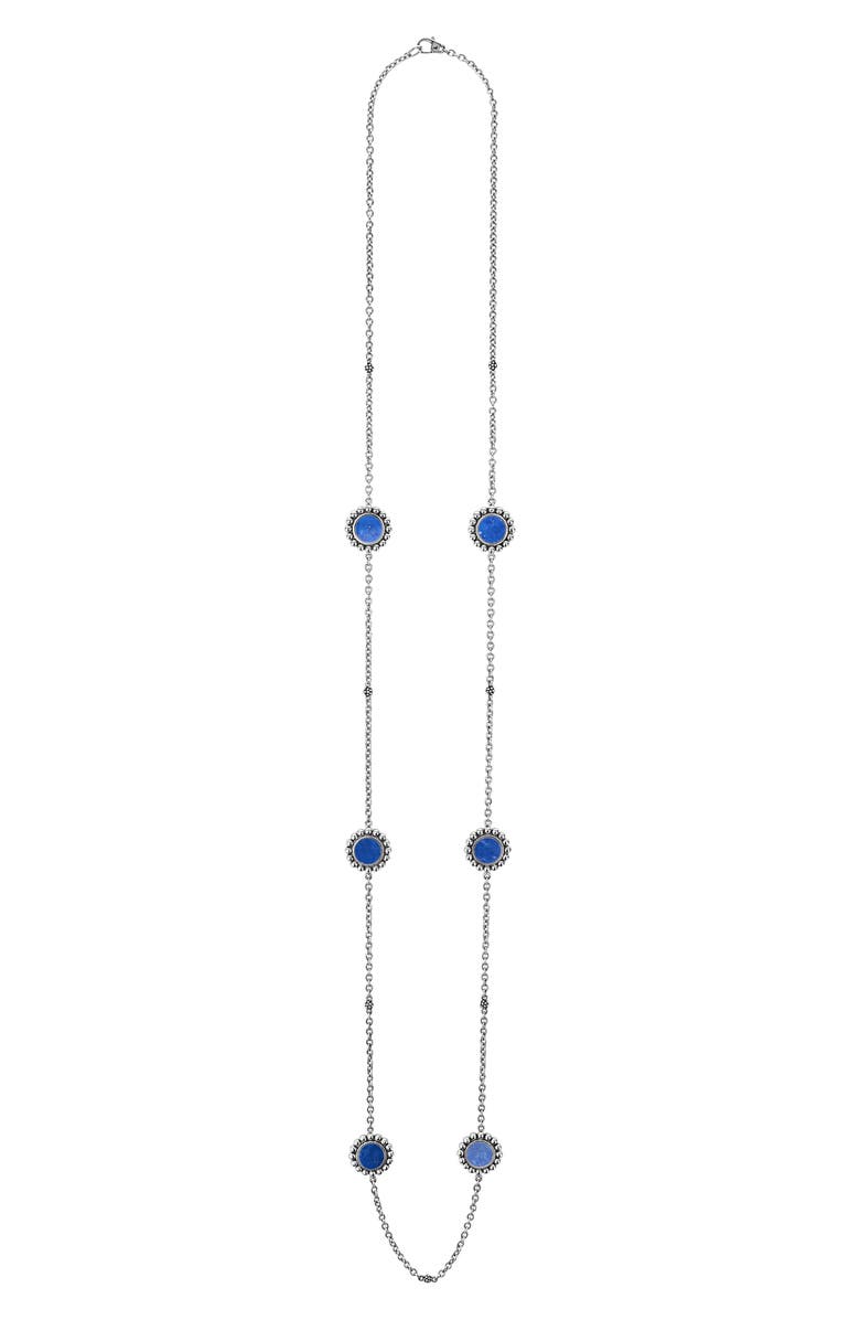 LAGOS Maya Circle Station Necklace, Main, color,