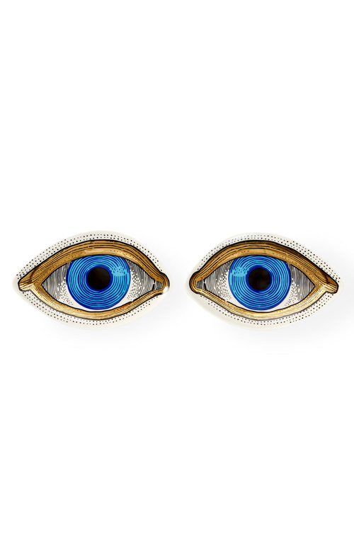 Jonathan Adler Eye Trinket Tray Set Of Two In Multi