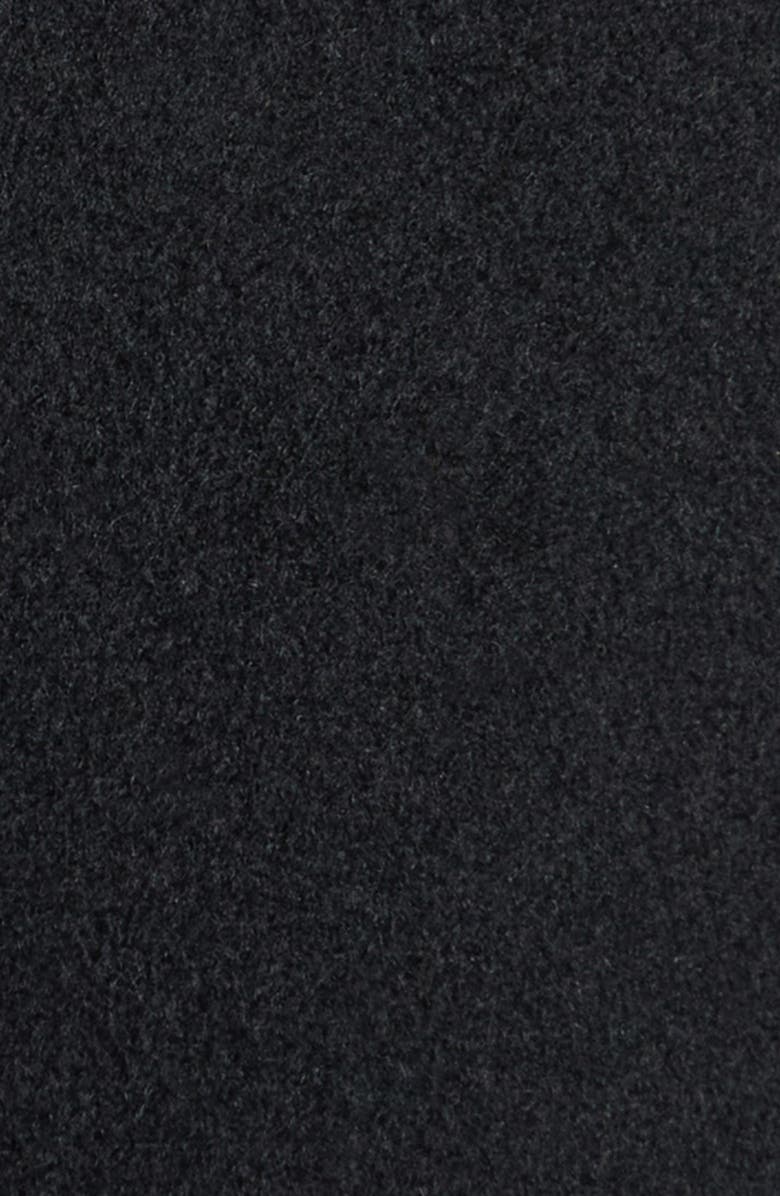 Valentino Compact Drape Virgin Wool & Cashmere Coat, Alternate, color, Black