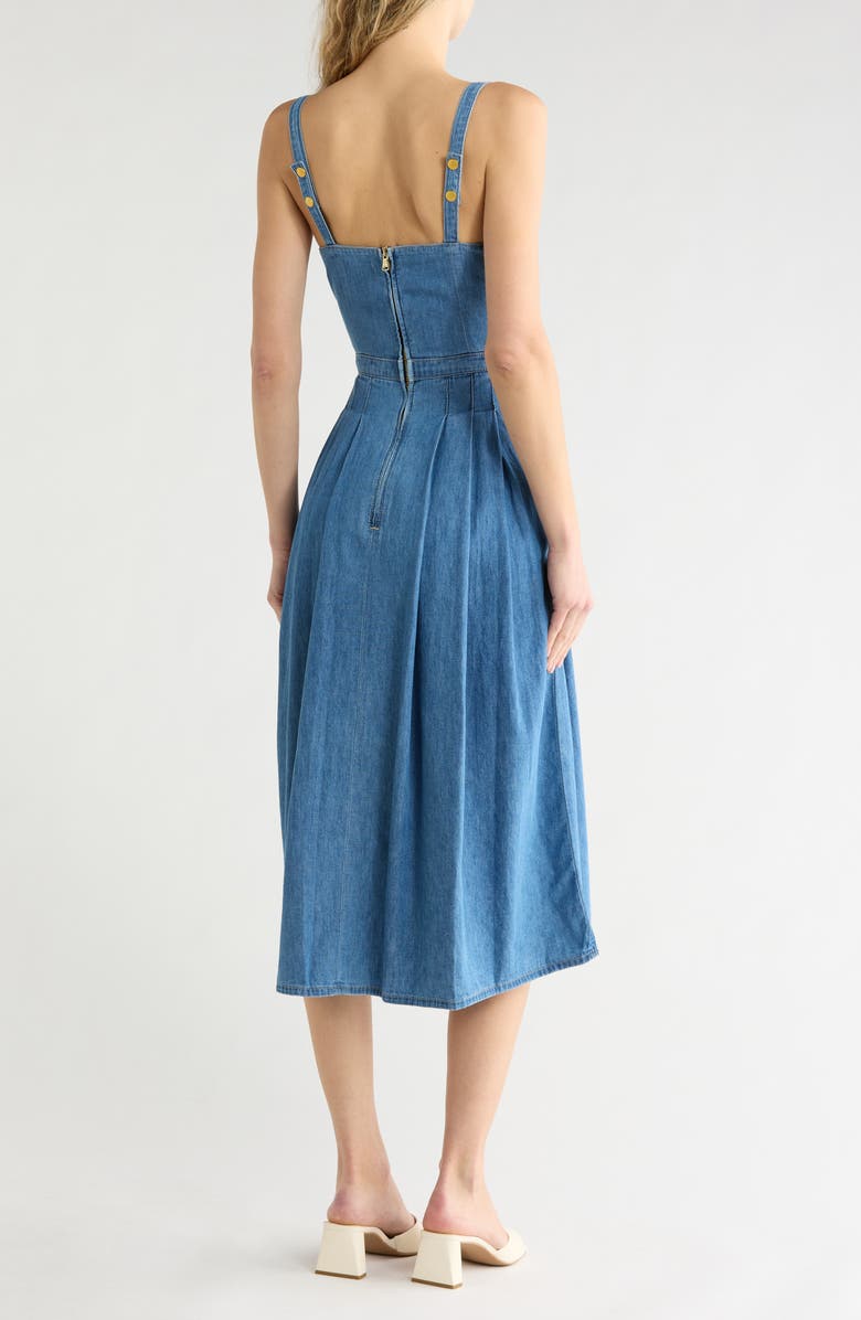 L'AGENCE Esmeralda Pinafore Dress, Alternate, color, Stokes