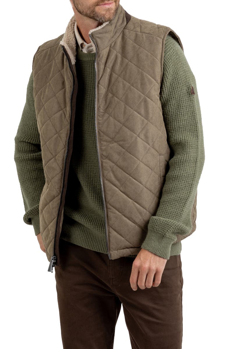 Rainforest Oxford Water Resistant Quilted Vest, Alternate, color, 