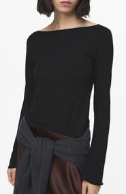 MANGO Boatneck Top