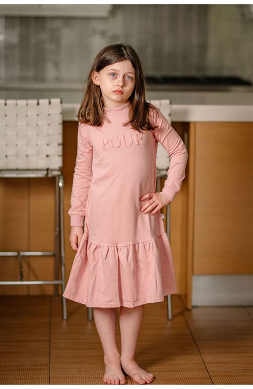Pouf Sweater Dress In Pink