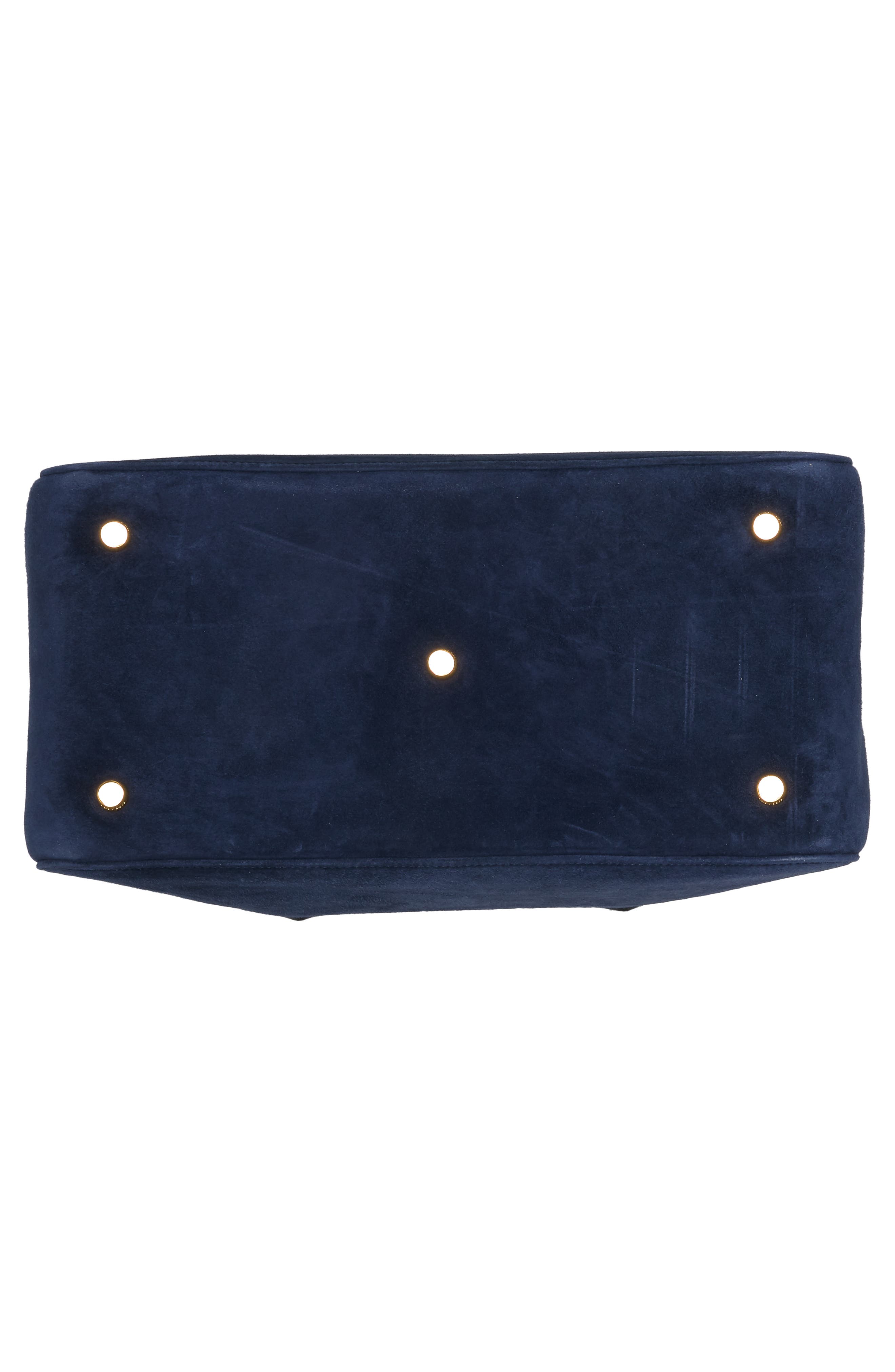 Khaite Medium Maeve Suede Satchel, Alternate, color, 