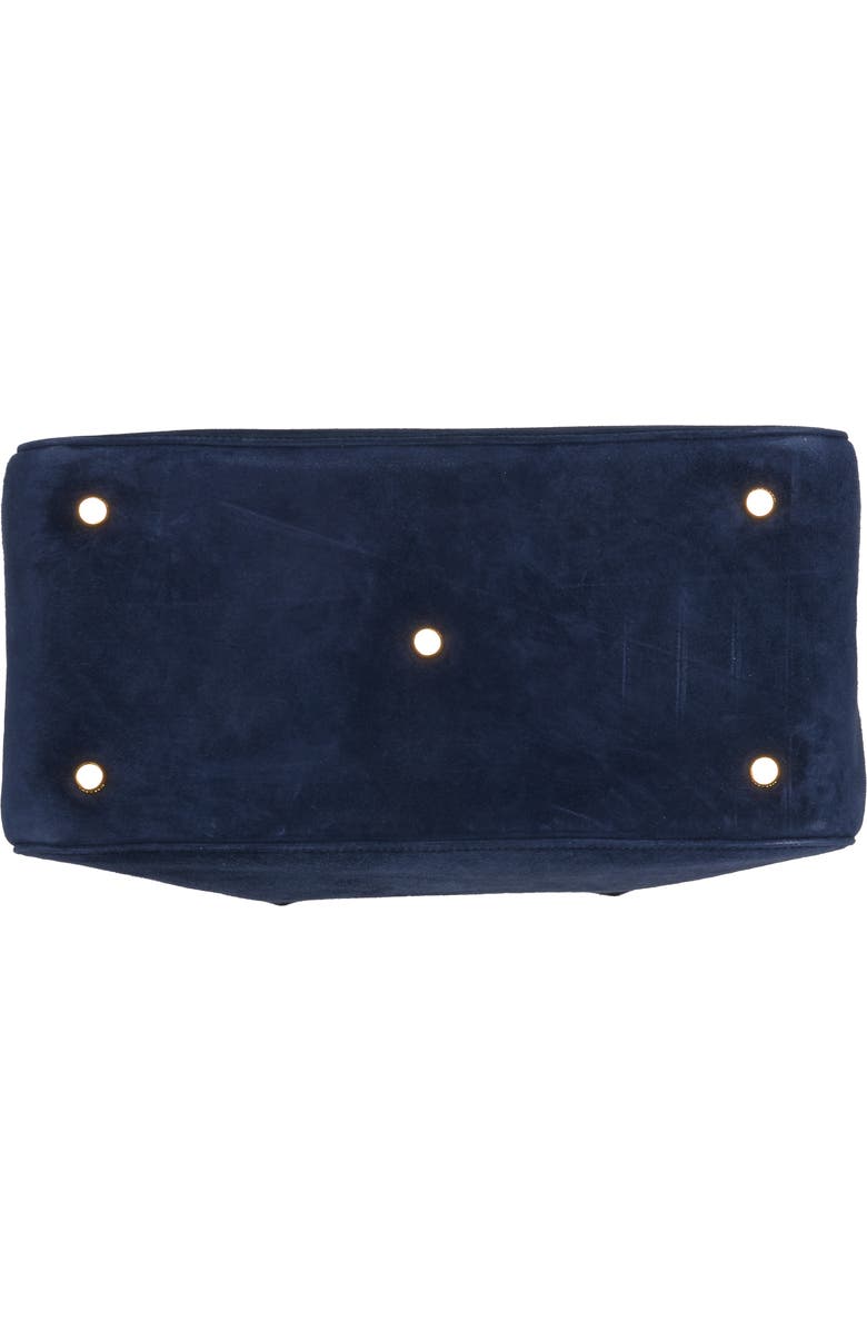 Khaite Medium Maeve Suede Satchel, Alternate, color,