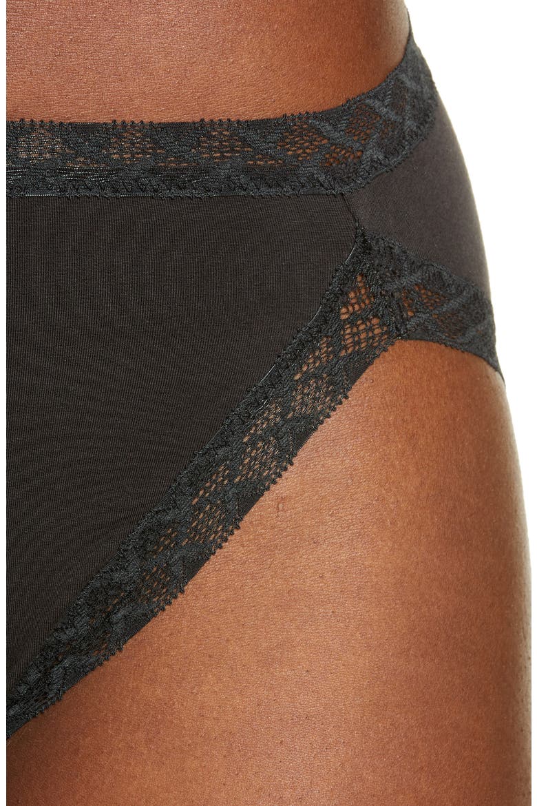 Bliss Cotton French Cut Briefs, Alternate, color, COAL
