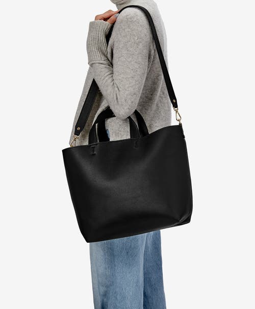 Gigi New York Austin Leather Tote Bag In Black