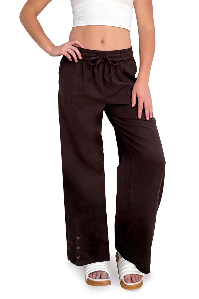 Hero High Waist Wide Leg Pants, Alternate, color, COFFEE BEAN