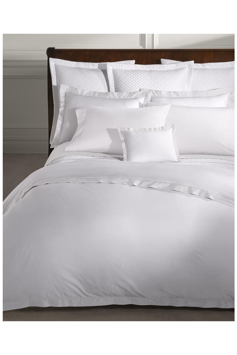 Organic Cotton Sateen Border Sham, Alternate, color, STUDIO WHITE