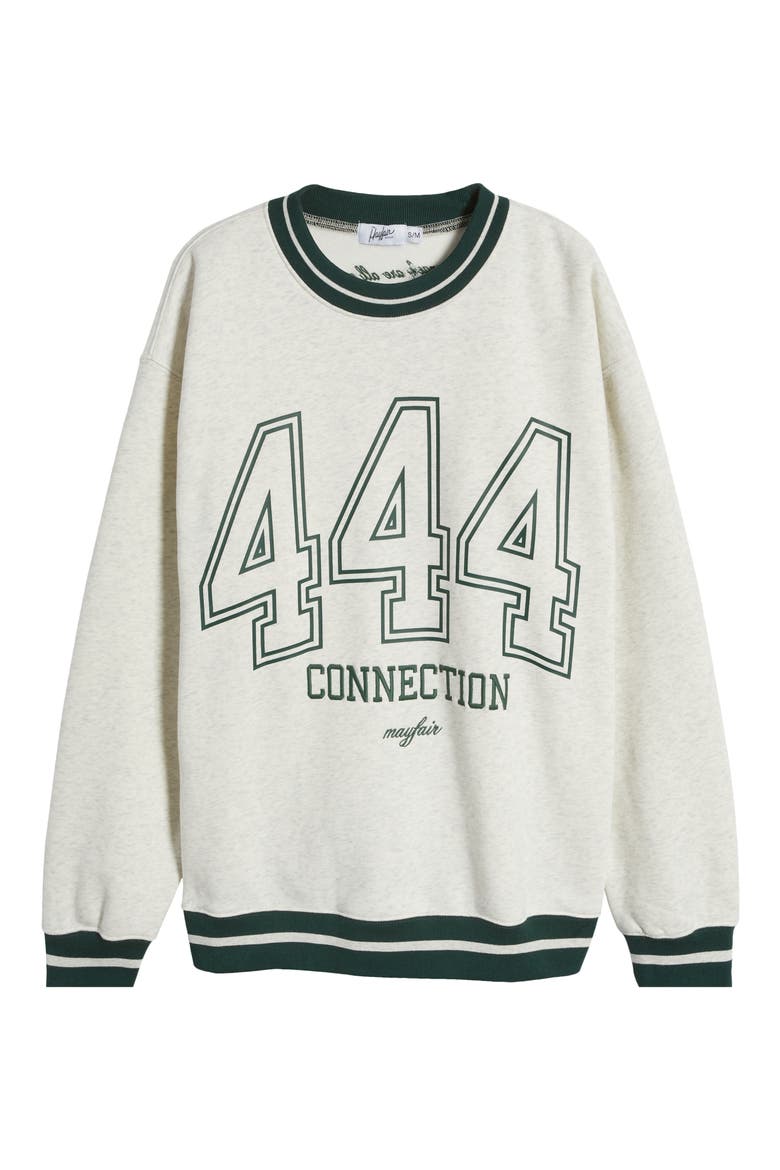 444 Fleece Crewneck Sweatshirt, Alternate, color, GREY