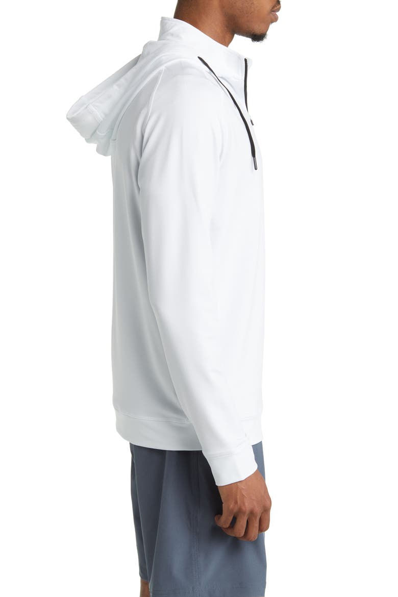 Vandyke Half Zip Hoodie, Alternate, color, WHITE