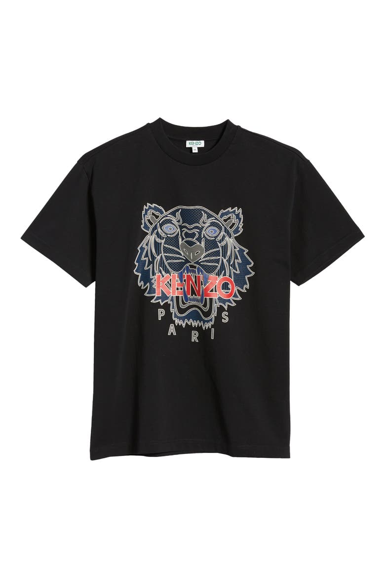 Silicone Scuba Tiger T-Shirt, Alternate, color, BLACK