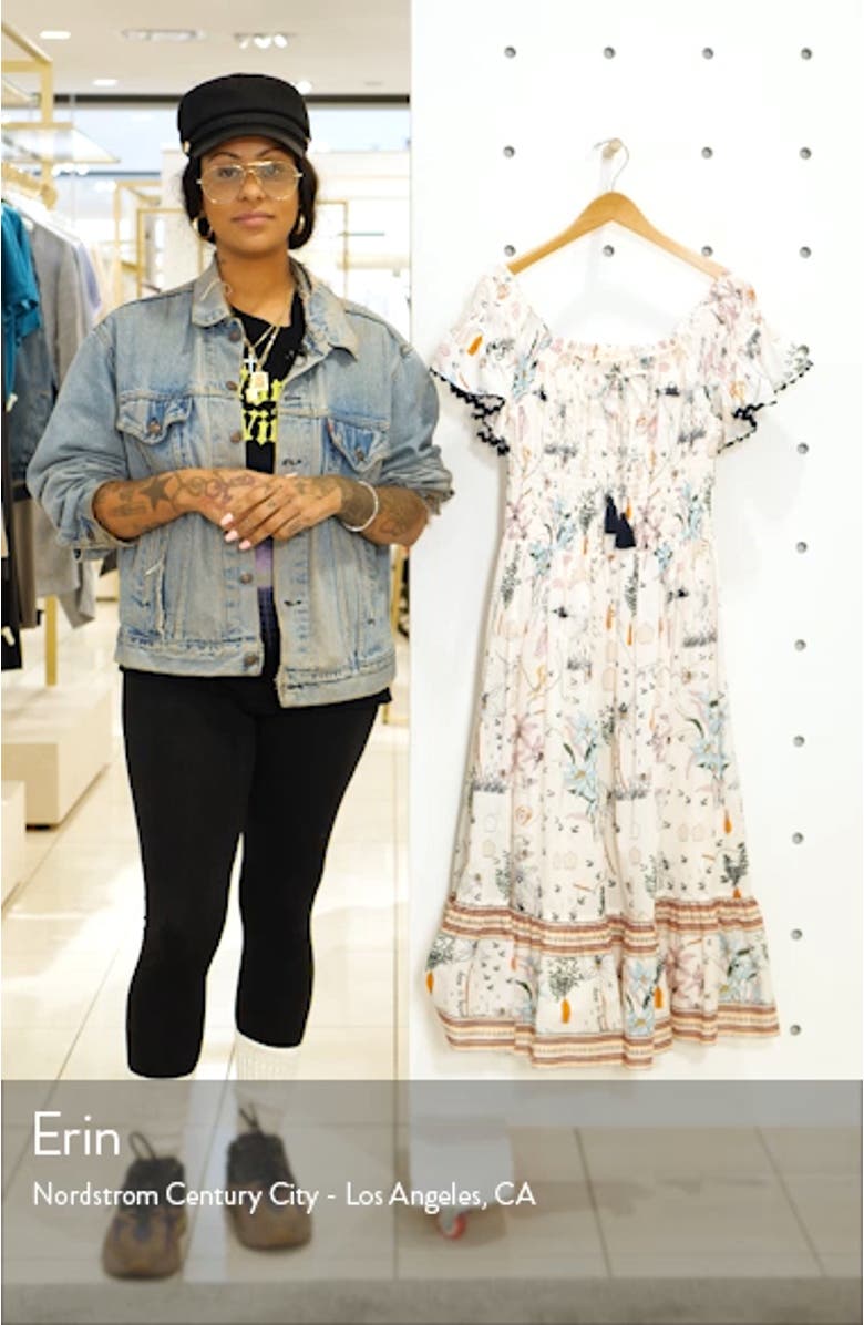 Meadow Folly Off the Shoulder Cover-Up Dress, sales video thumbnail