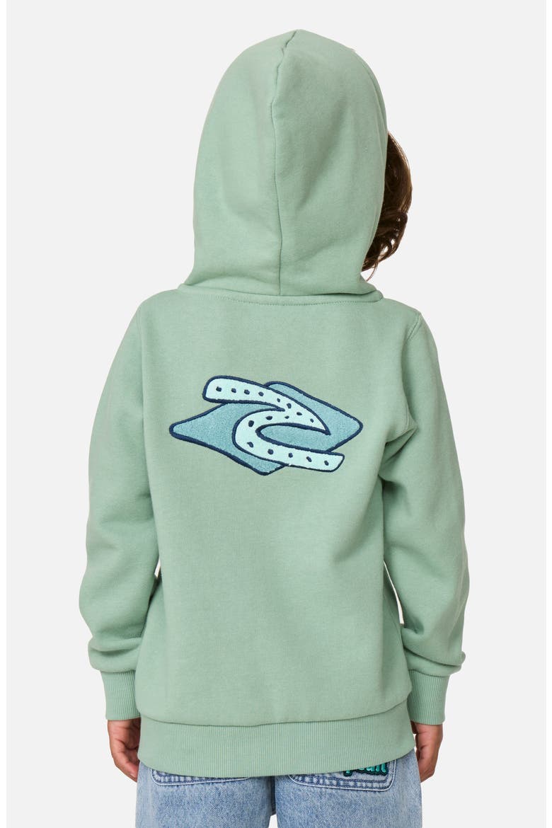 Kids' Ocean Party Full Zip Hoodie, Alternate, color, ALOE