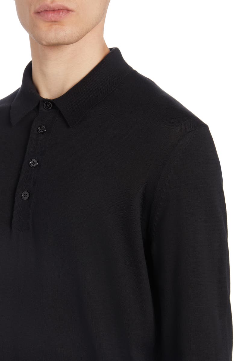 TOM FORD Superfine Sea Island Cotton Polo Sweater, Alternate, color,