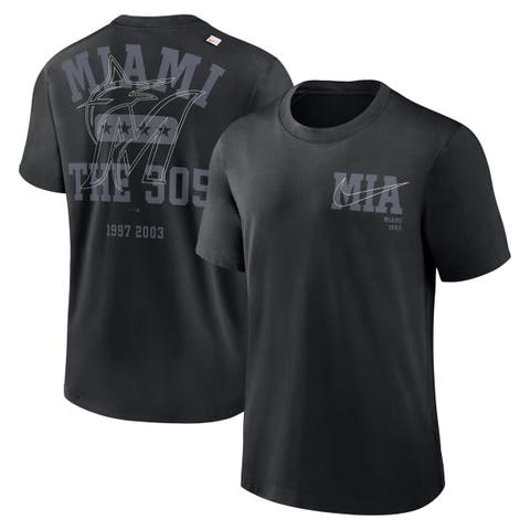 Men's Nike Black Miami Marlins Statement Game Over T-Shirt