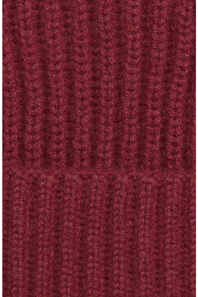 Cashmere Knit Cap, Alternate, color, RED RUBY