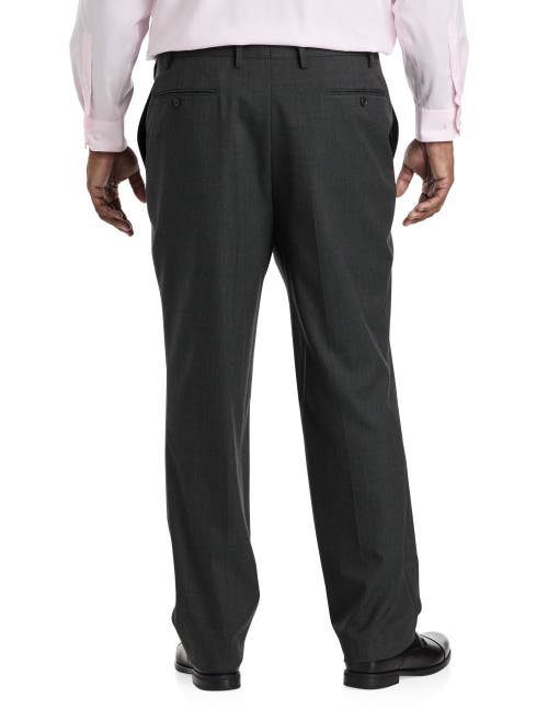 Tallia Windowpane Suit Pants In Charcoal