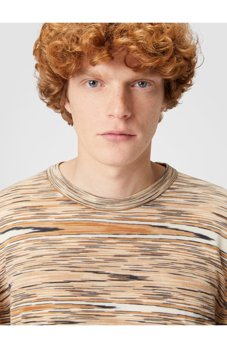 Missoni Slub Crew-neck Pullover, Alternate, color, Beige