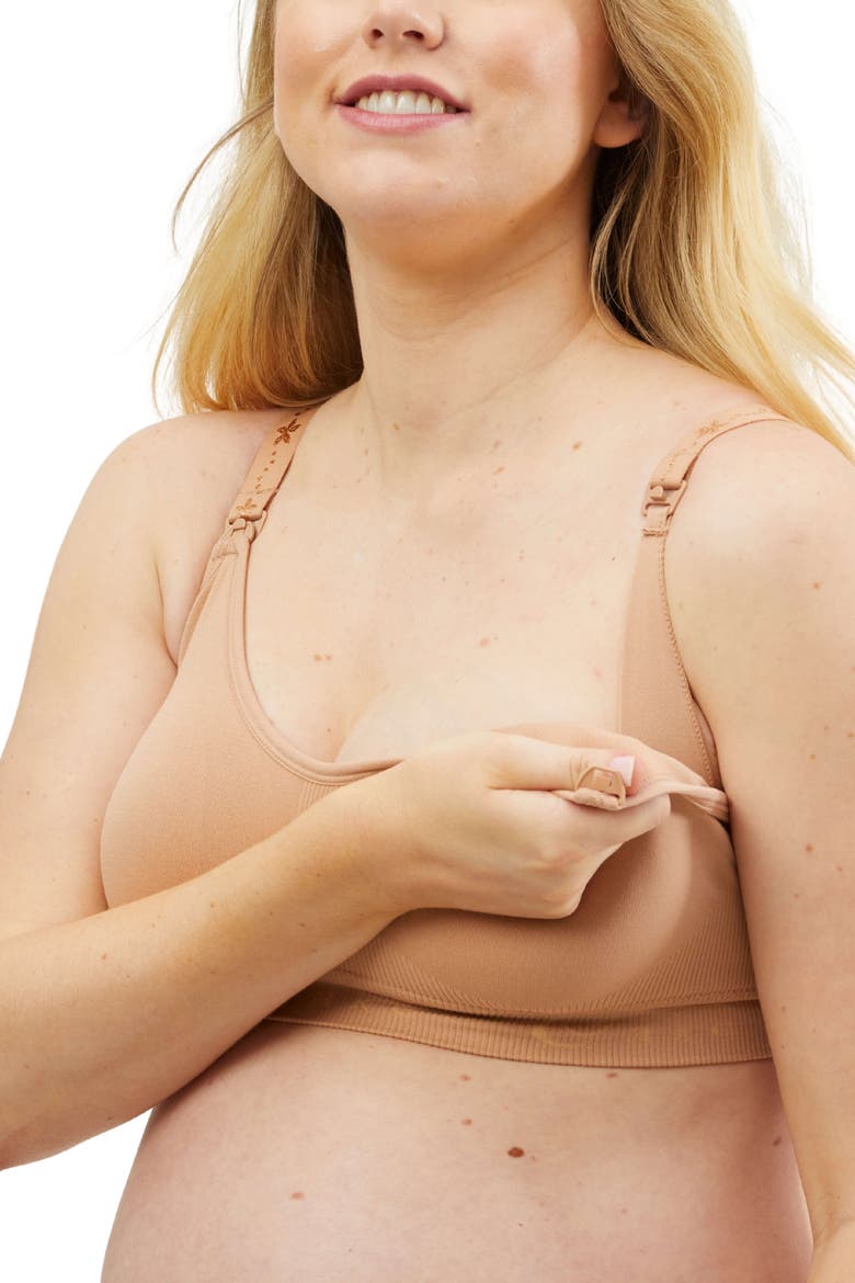 Rock Candy Seamless Padded Luxury Nursing Bra, Alternate, color, Mocha