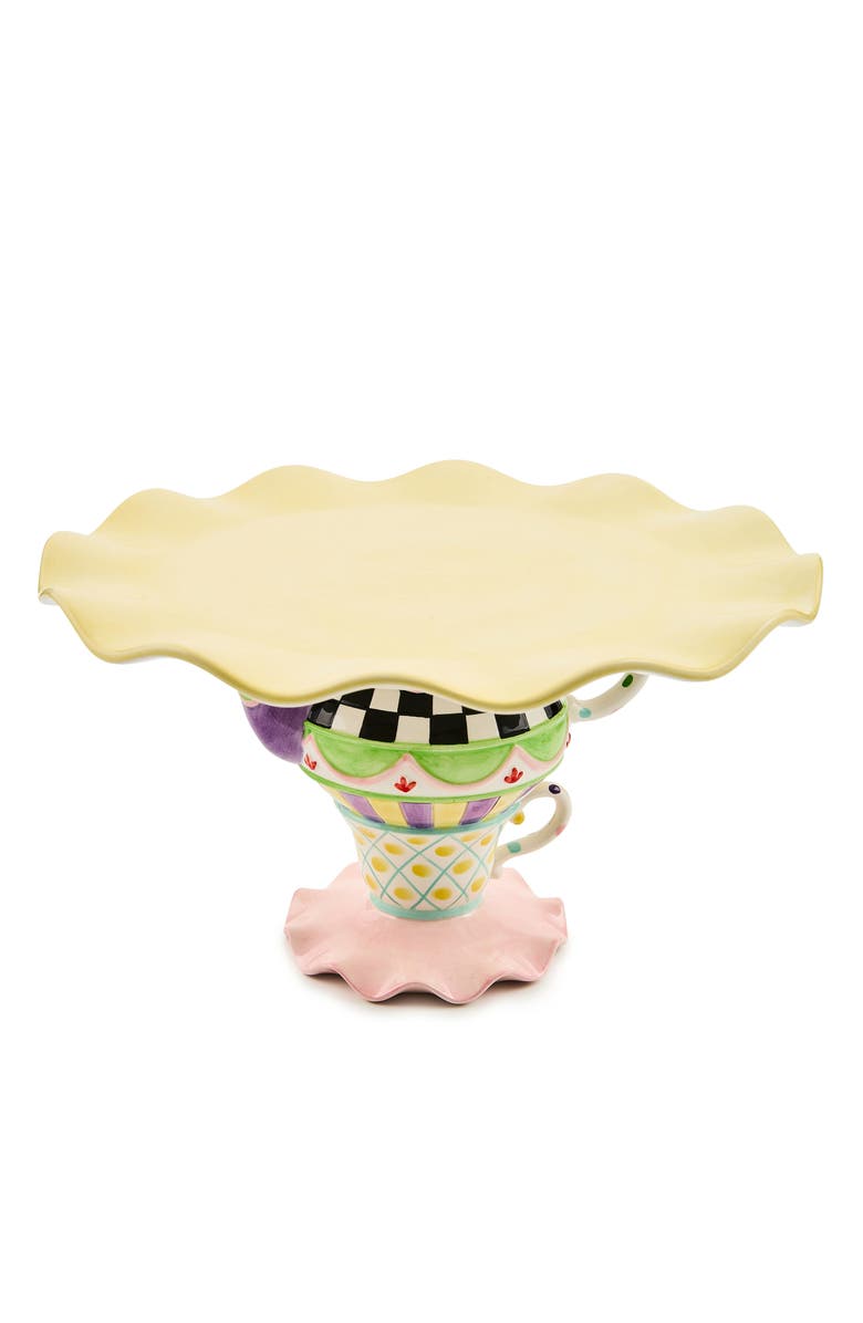 MACKENZIE CHILDS Wonderland Cake Stand, Alternate, color, Multi