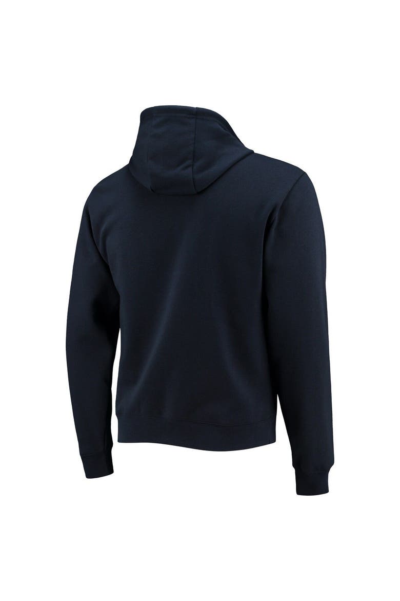 Men's League Collegiate Wear Navy Auburn Tigers Volume Up Essential Fleece Pullover Hoodie, Alternate, color, Navy