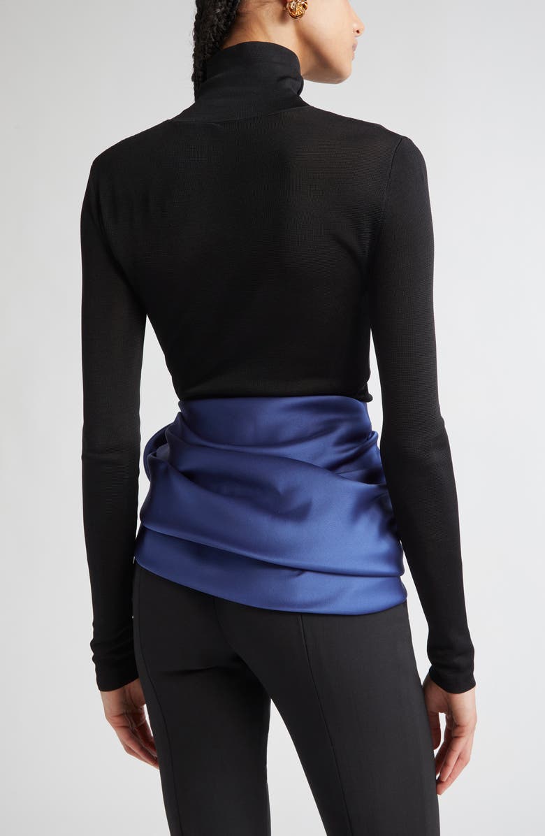 Carolina Herrera Turtleneck Sweater, Alternate, color, Black