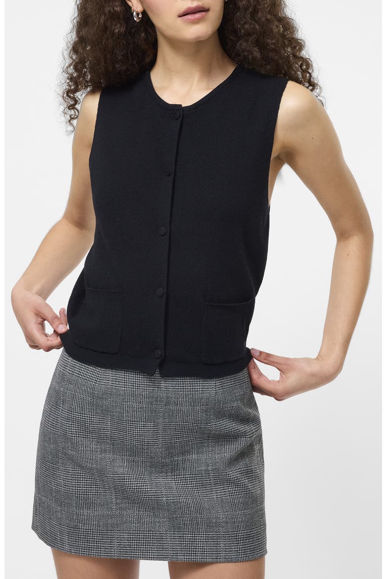 Cosysoft Knit Vest, Main, color, 01-BLACK