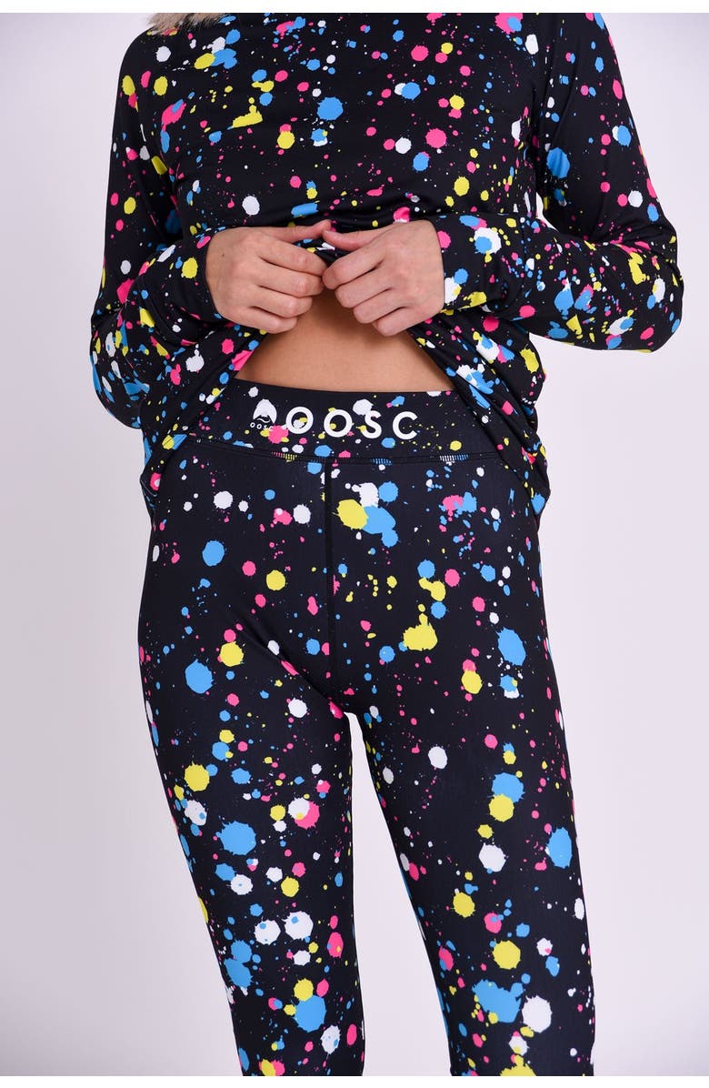 OOSC Baselayer Leggings  - Catalina Wine Mixer Women's, Alternate, color, Multi-Colour