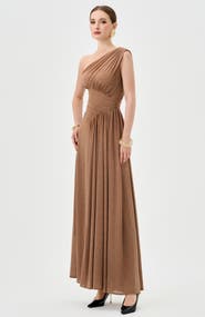 Bariano Nisha One Shoulder Gown