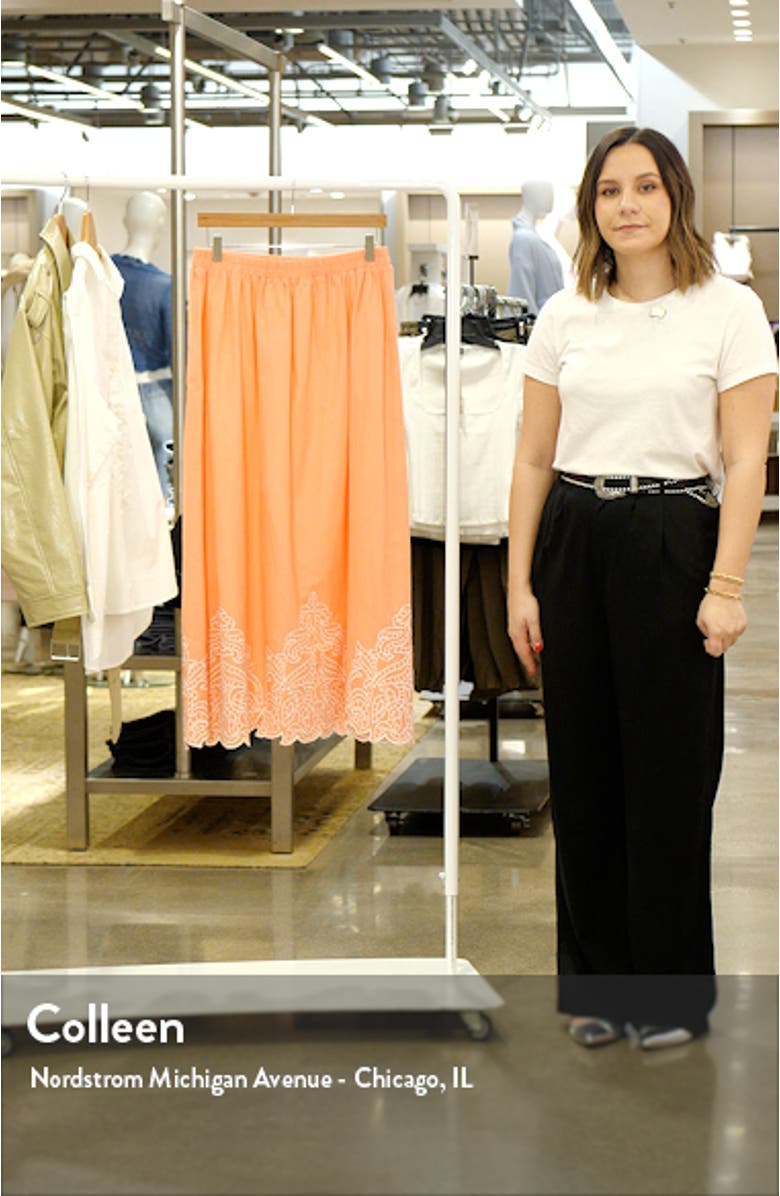 Embroidered Maxi Skirt, sales video thumbnail