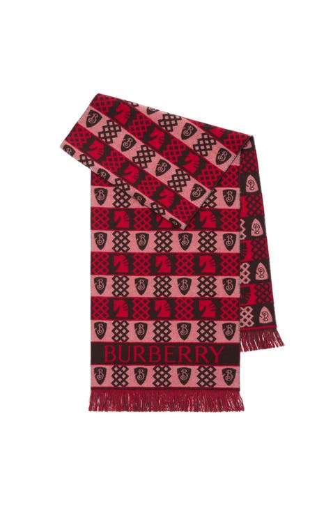Chess Fair Isle Wool Scarf