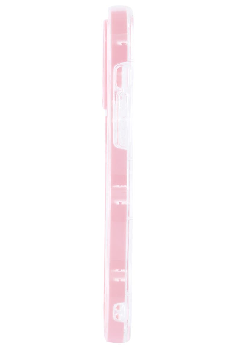Pink Wavy Bumper iPhone 14 Pro Case, Alternate, color, BABY PINK